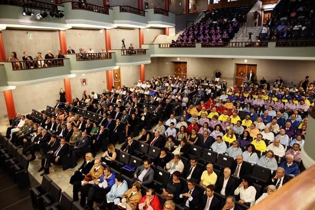 Delia Padrón Acto apertura del curso en la ULL , universidad , rector manuel ledesma reyes , presidente fernando clavijo , rector de las palmas , josé regidor garcía