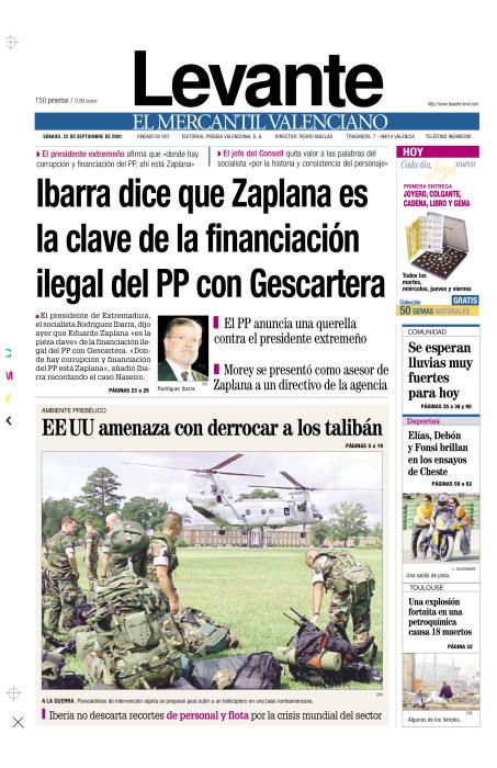 Las portadas de Zaplana