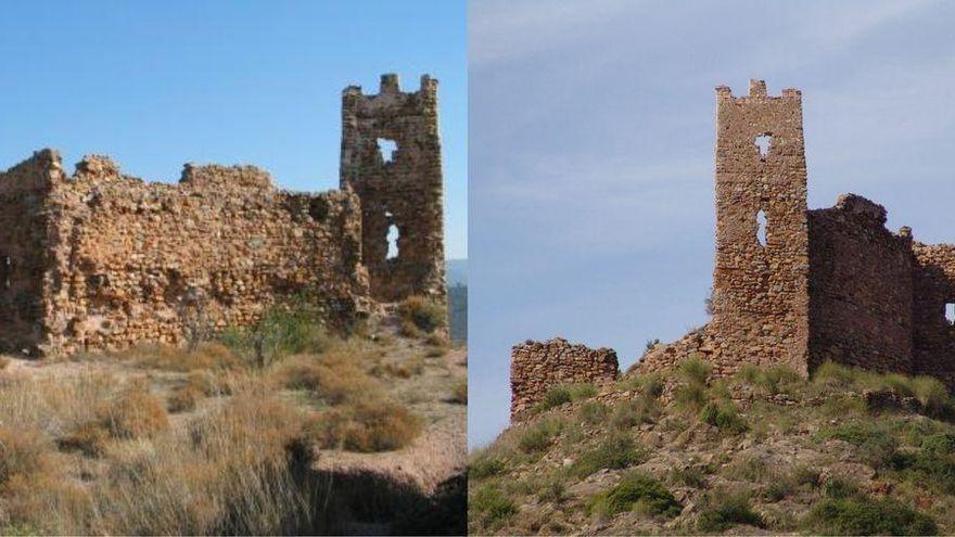 Imagen reciente del castillo de Azuébar.