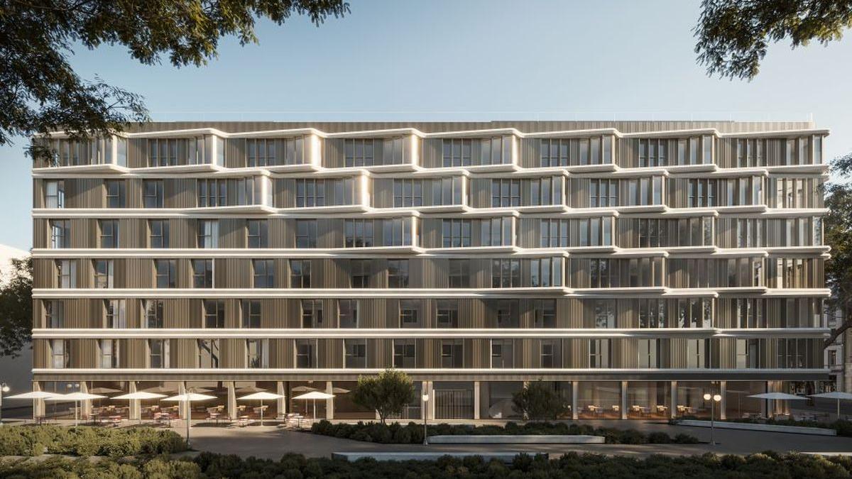 Fachada que tendrá el nuevo hotel gestionado por Intelier.