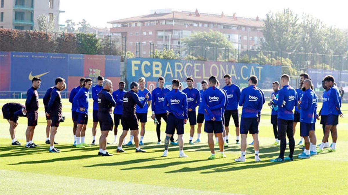 Valverde ya trabaja con todo el grupo, a excepción de Busquets y Ansu Fati