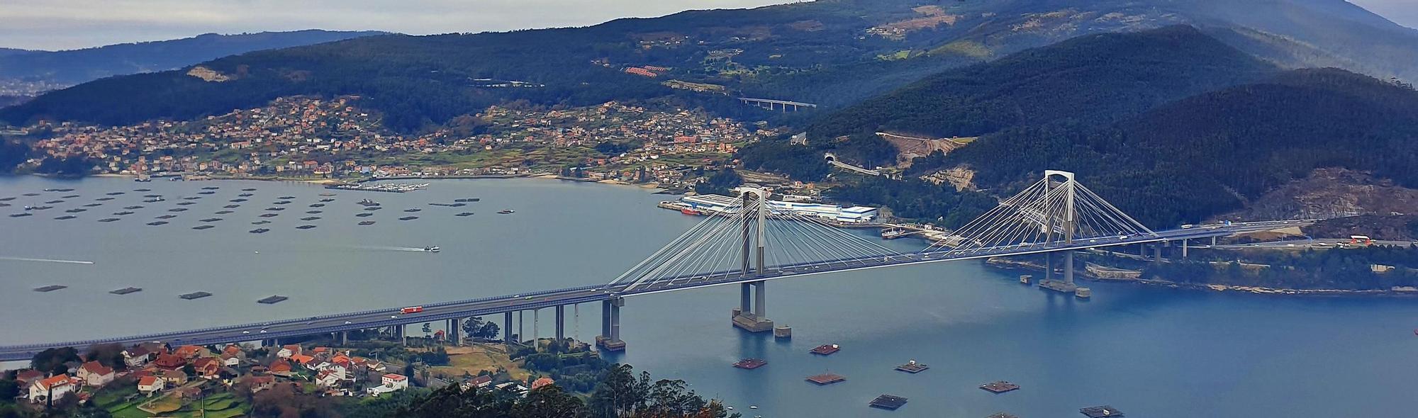 El puente de Rande forma parte del paisaje de la Ría de Vigo