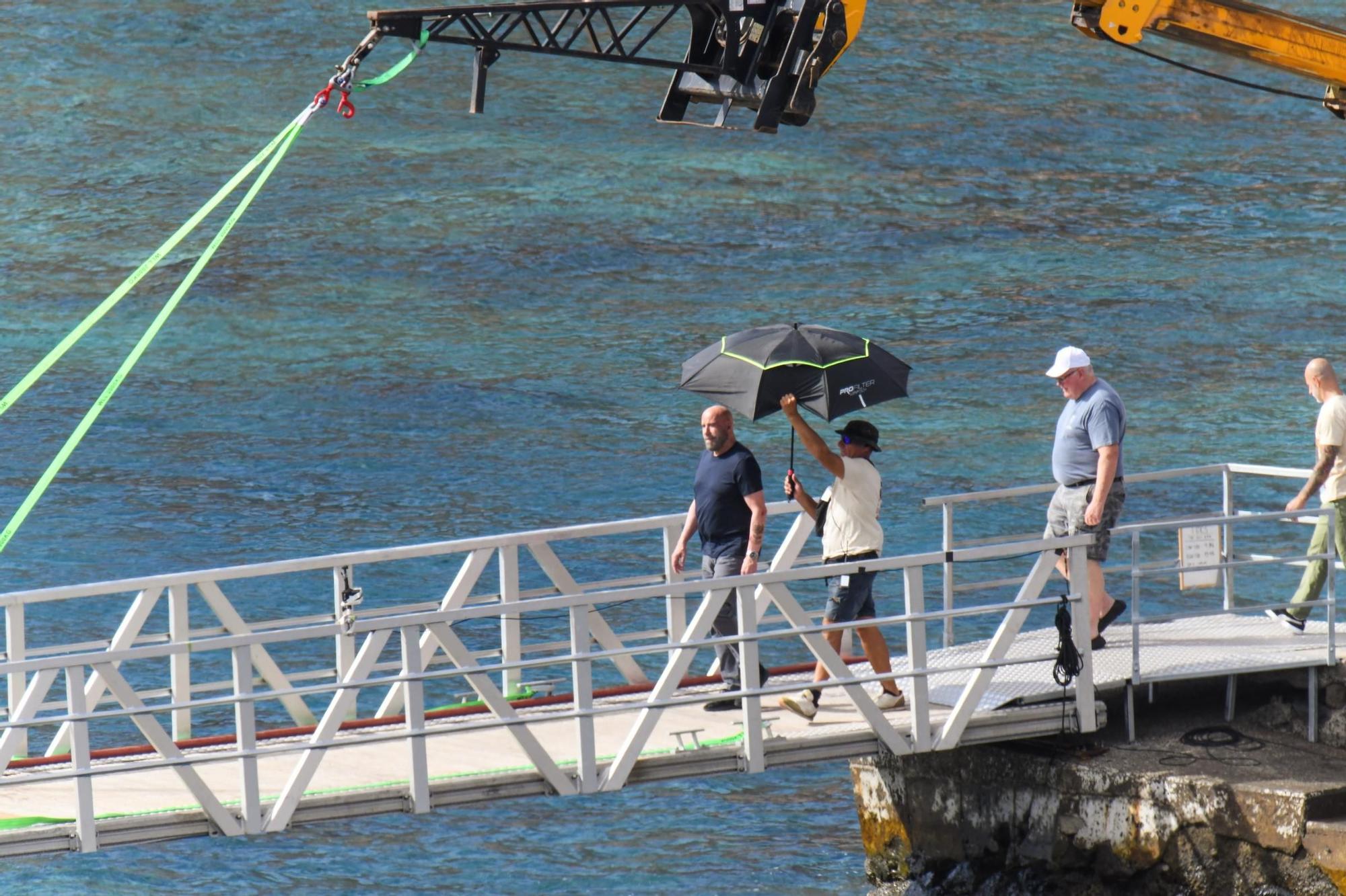 John Travolta sigue su rodaje en aguas de Gran Canaria