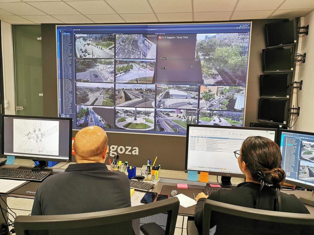 Centro de Control de Tráfico de Zaragoza.