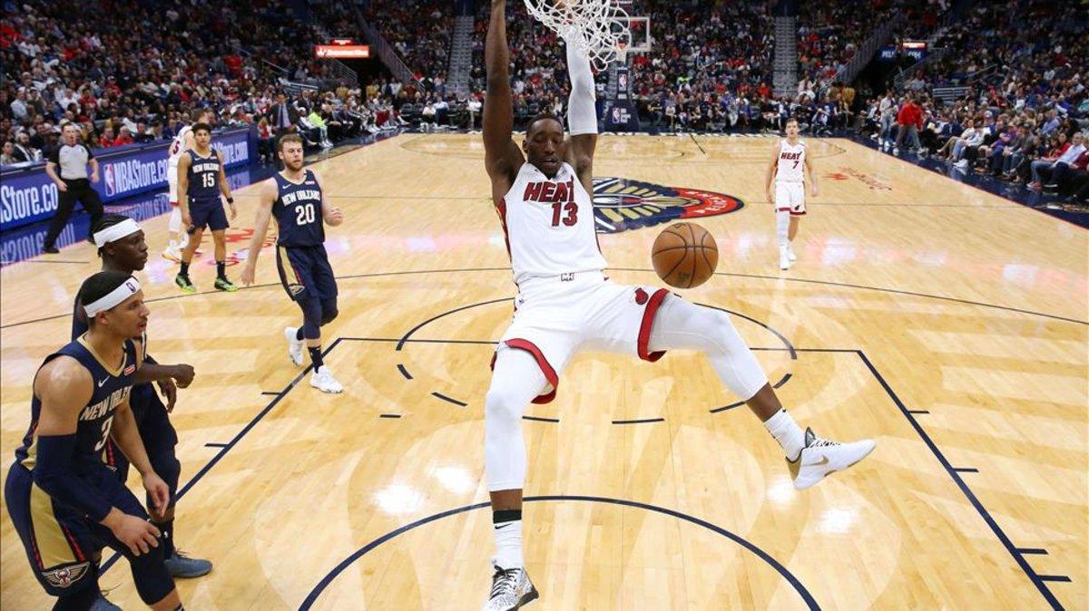 Adebayo destacó en el partido de los Miami Heat