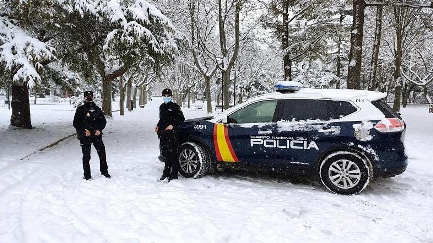 Detenido un ladrón en Teruel gracias al reguero de sangre que dejó sobre la nieve