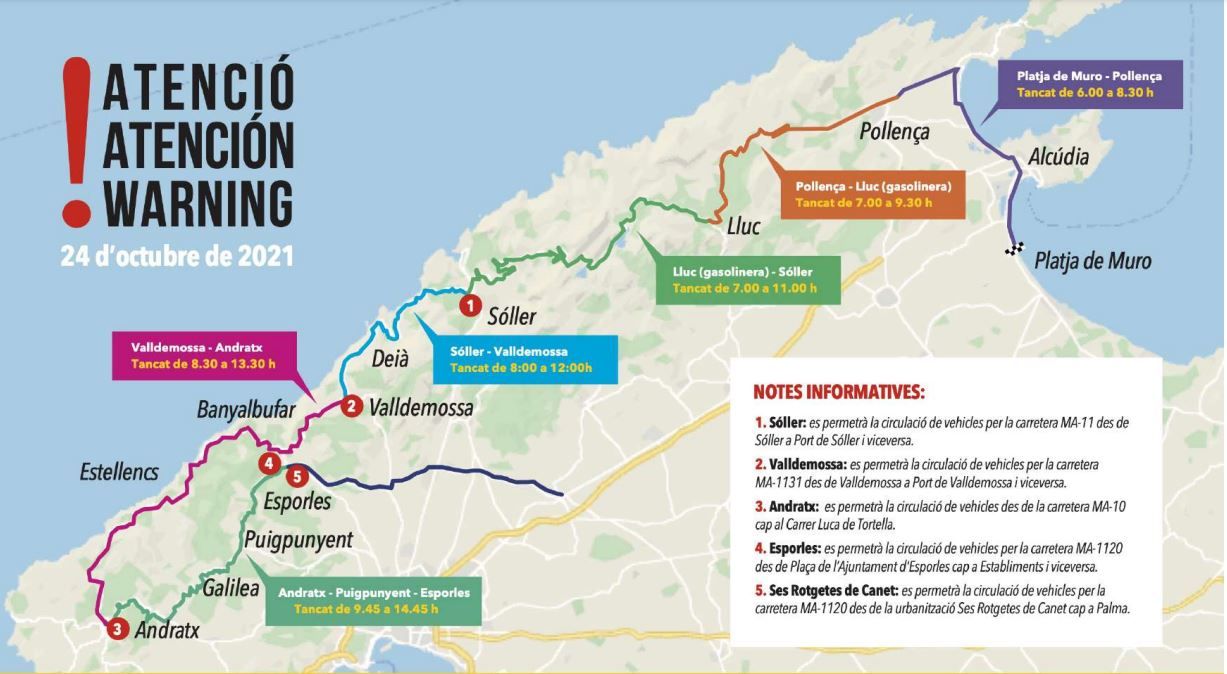 Carreteras cortadas por la Mallorca 312 (1)