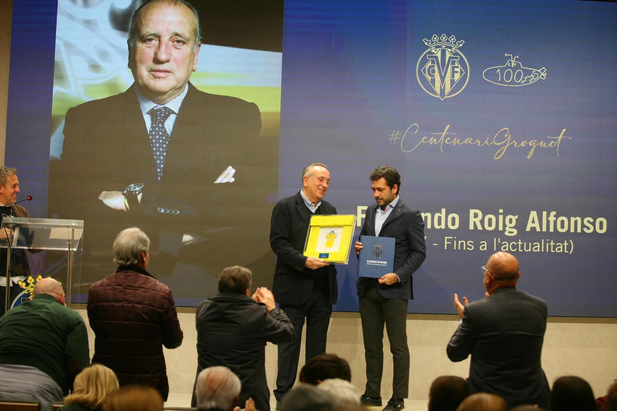 El homenaje a sus presidentes culmina los actos por el centenario del Villarreal