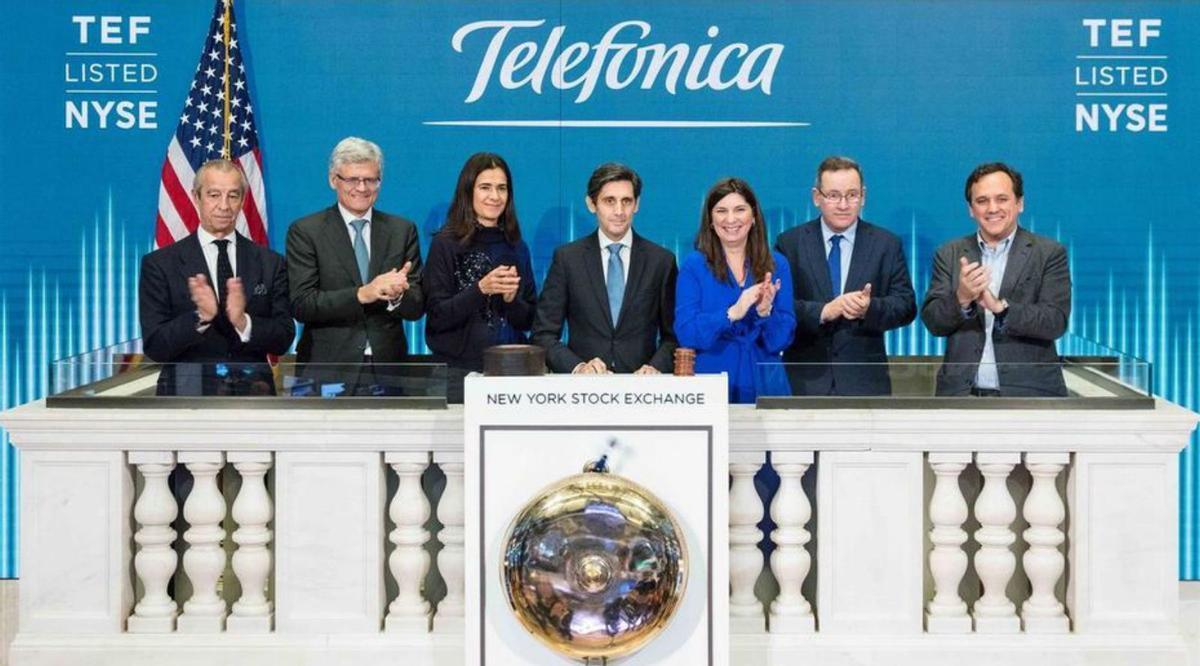 Toc de campana de Telefónica a Wall Street pel seu centenari