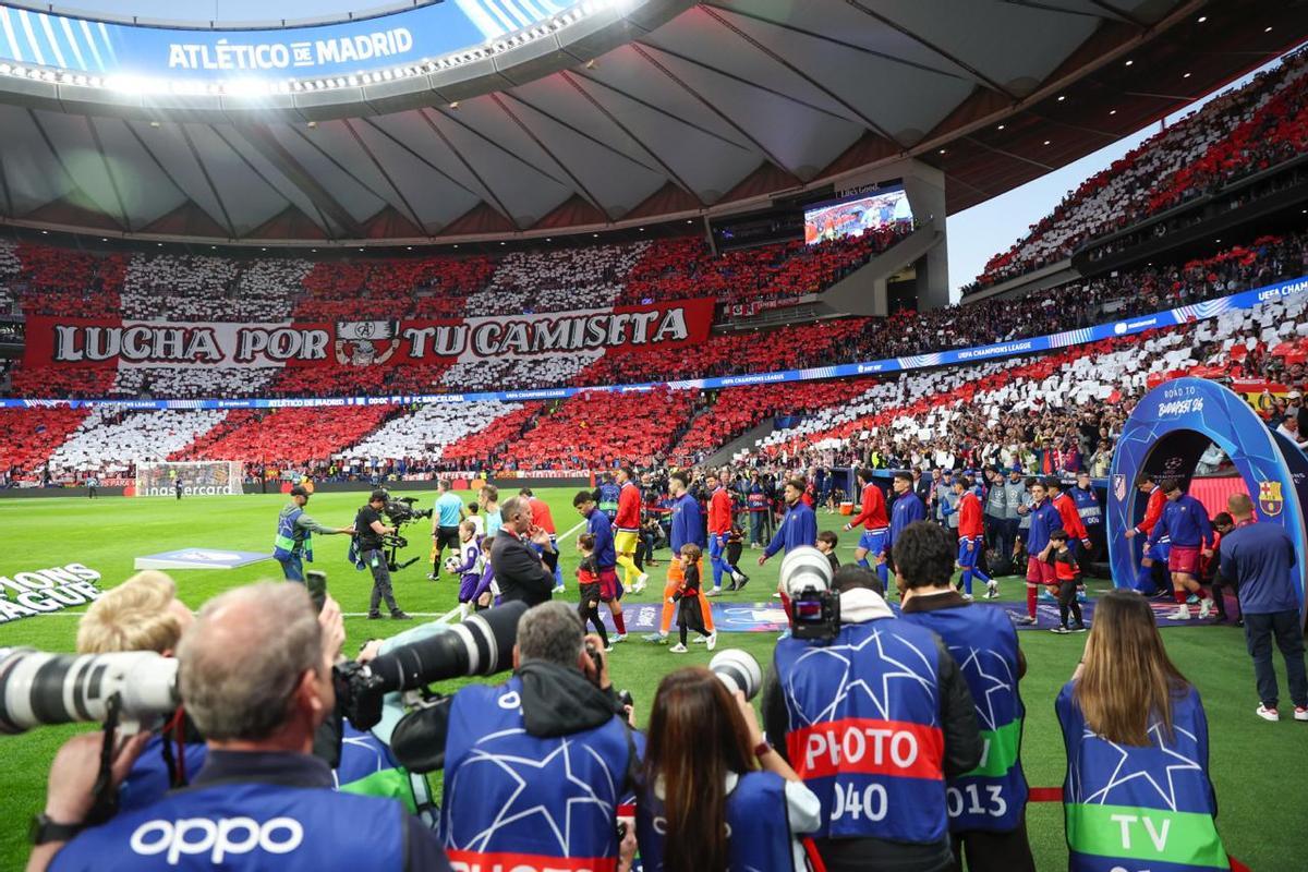 Las mejores imágenes del Atlético - Barça de Champions League