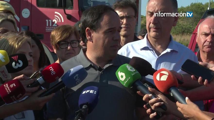 Pérez Llorca advierte de que el incendio de Soneja sigue sin perimetrar ante una ola de calor "muy complicada"
