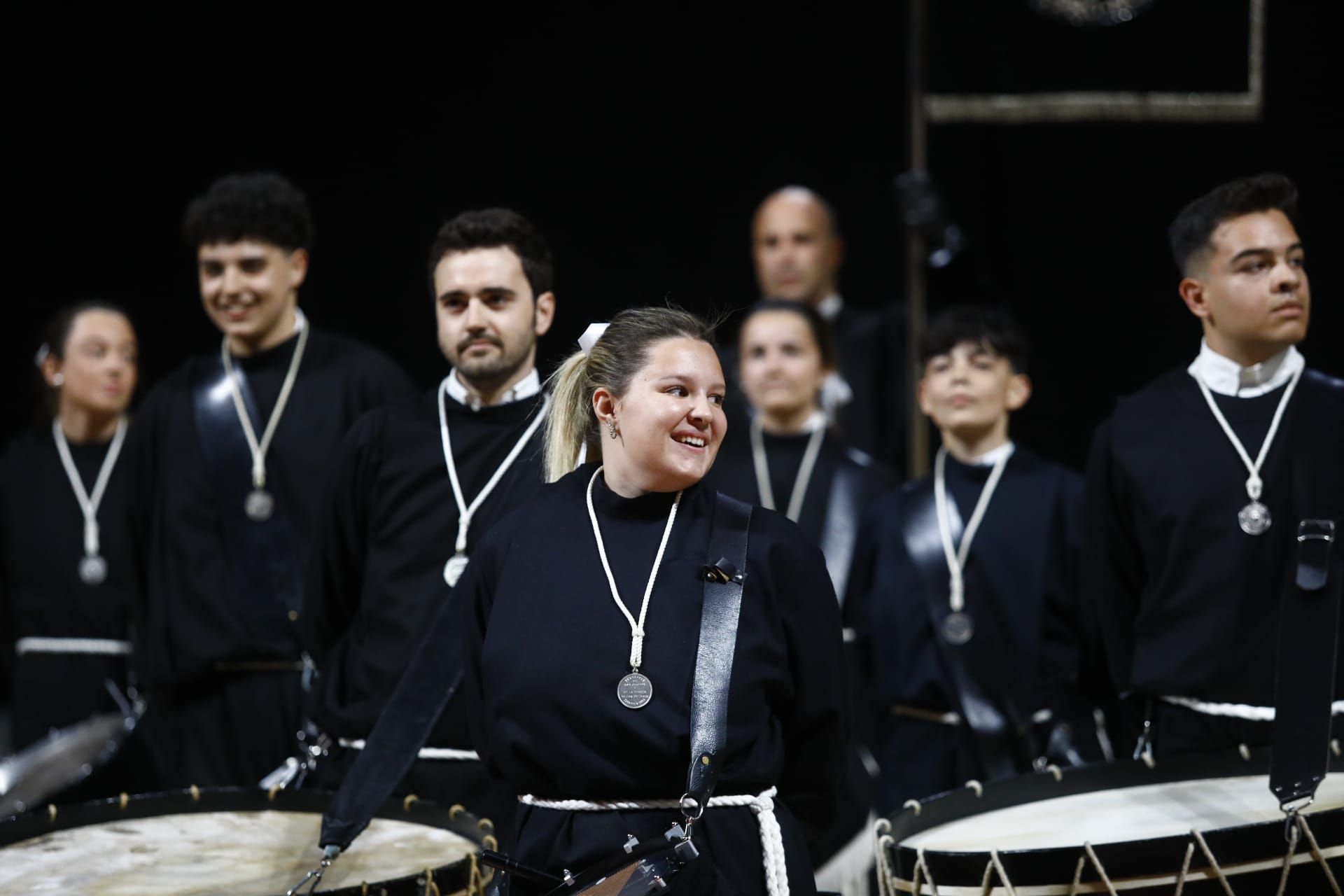 Concurso de tambores de la Semana Santa de Zaragoza en el Príncipe Felipe
