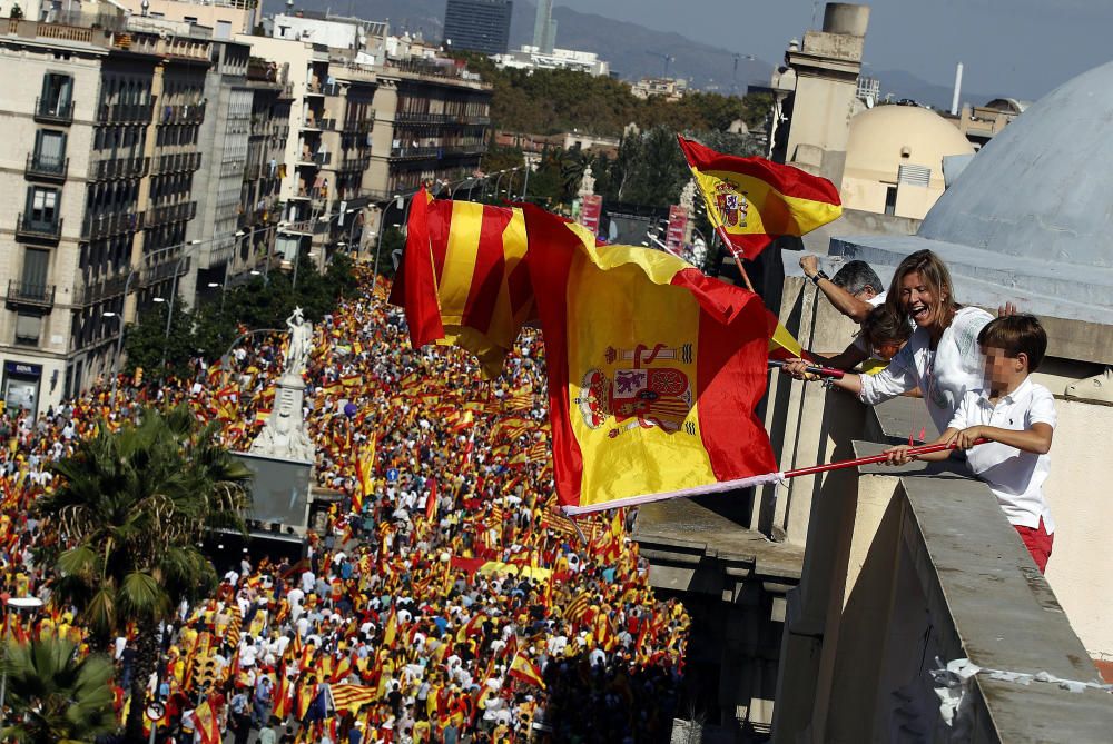 Manifestación en Barcelona por la unidad de España