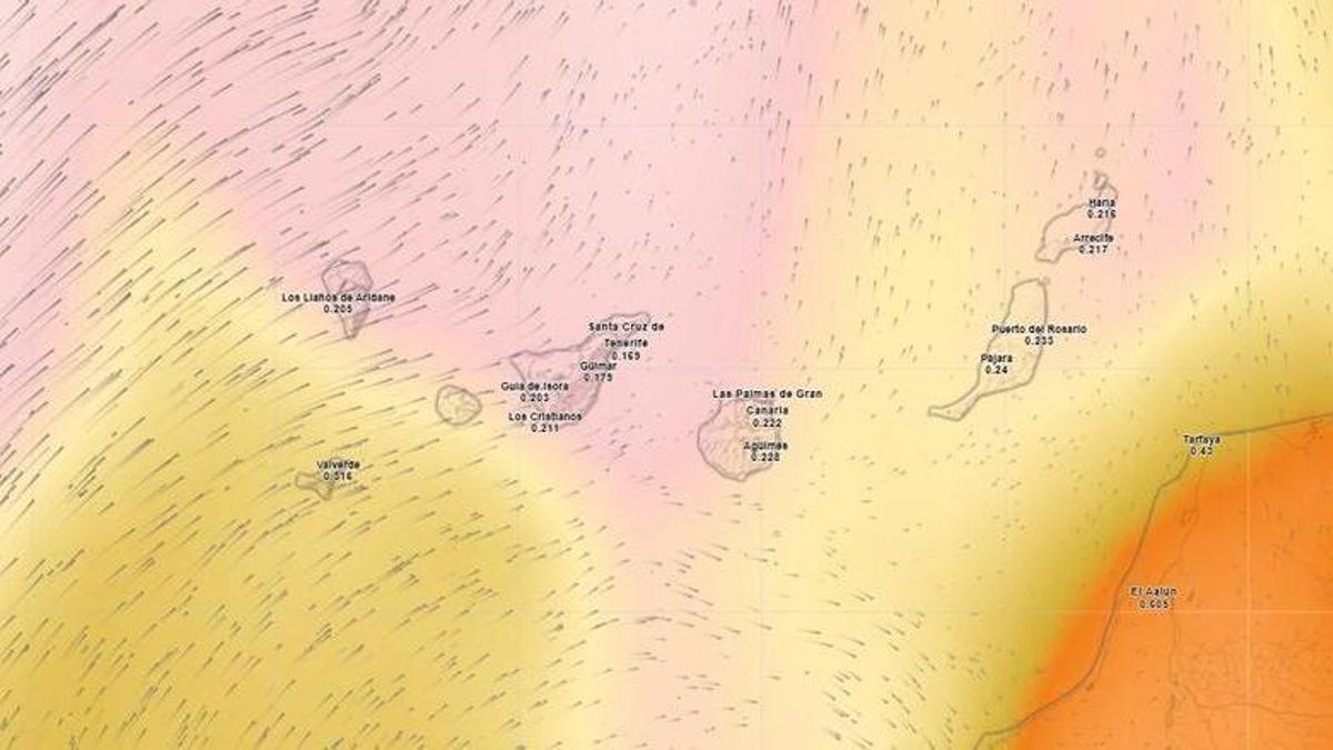 Mapa del tiempo.