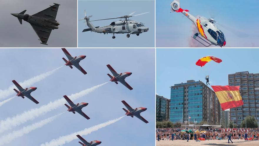 Plan de vuelo para el domingo: tres horas y media en el cielo de Gijón