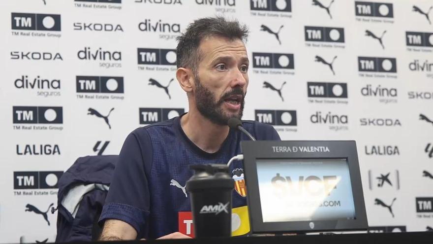 Corberán habla sobre el Valencia y el decenso antes de visitar San Mamés