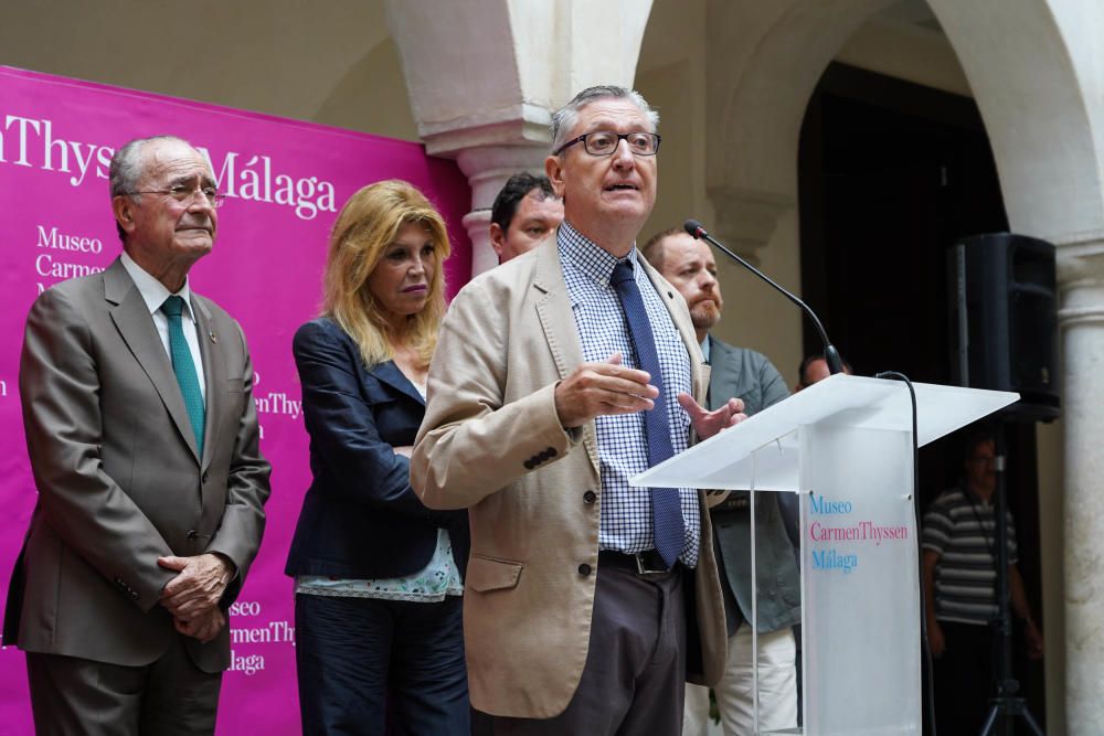 Presentación de la exposición  'Fantasía árabe. Pintura orientalista en España (1860-1900)' en el Museo Carmen Thyssen.