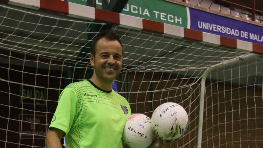 José Antonio Borrego Gutiérrez ´Tete´, capitán y máximo goleador del CD UMA Antequera.