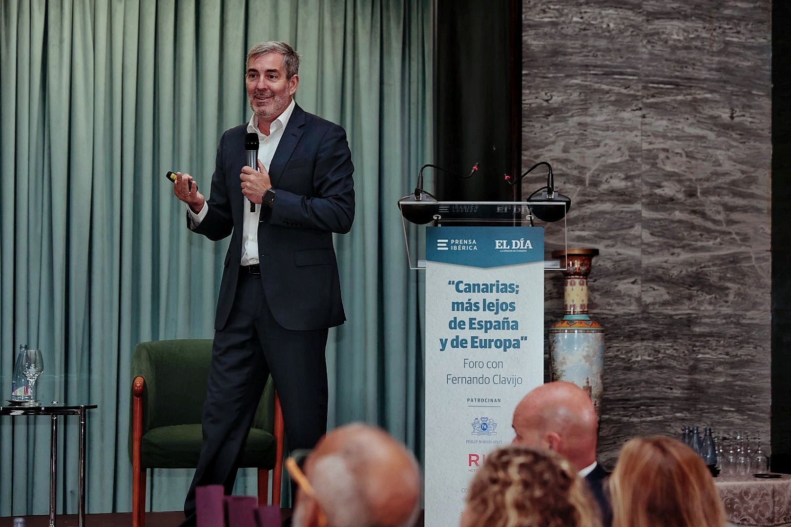 Fernando Clavijo en el Foro de  El Día 'Canarias; más lejos de España y Europa'