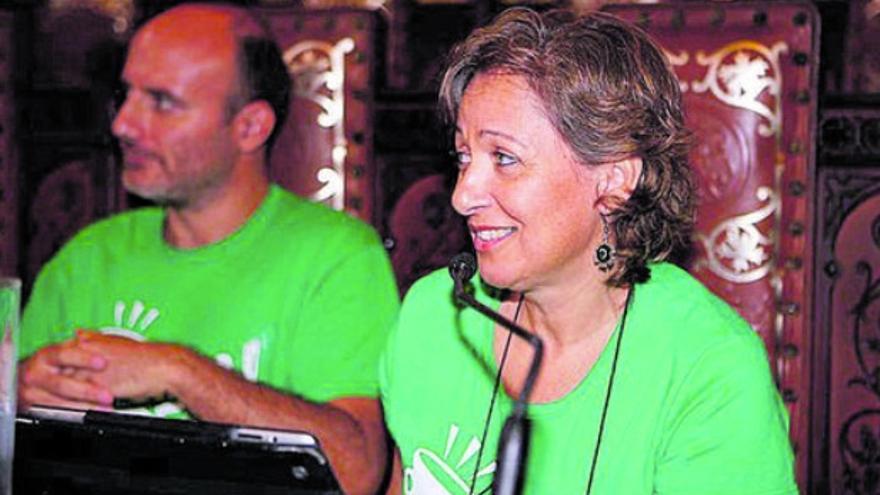 Marisol Fernández en su último pleno junto a Antoni Verger.