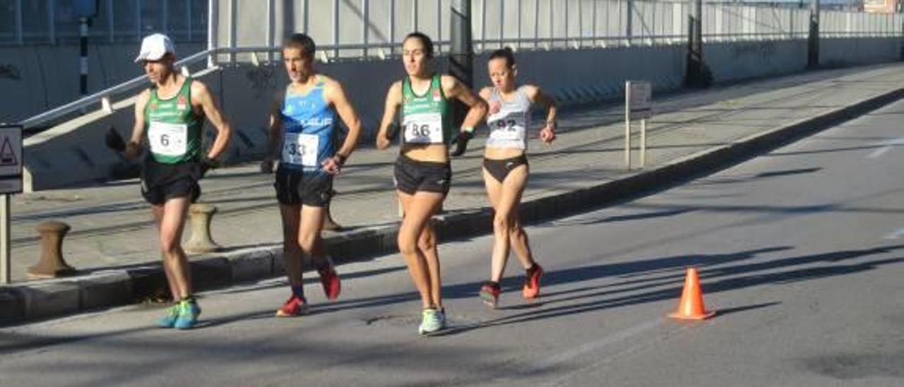 Prueba 30 km marcha en categoría Veteranos.