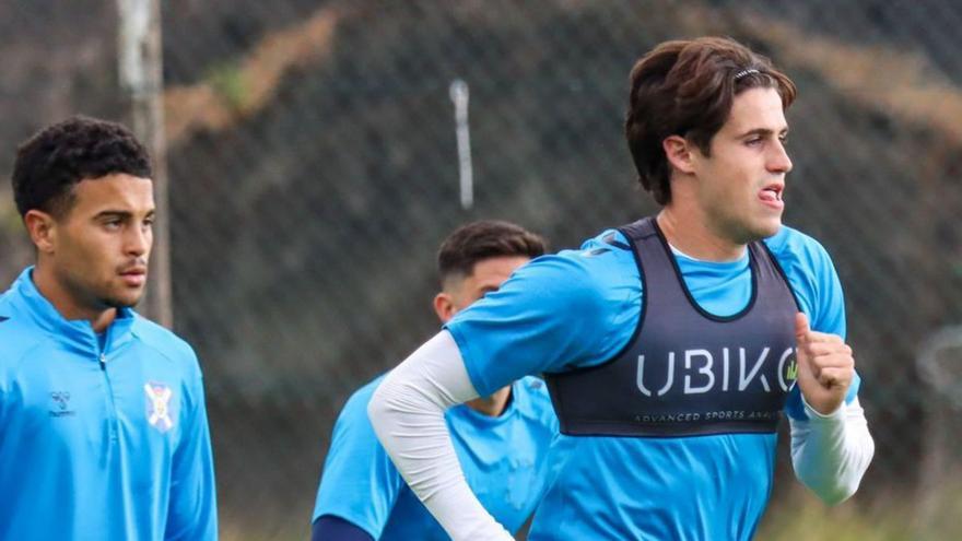 Félix Alonso, en un entrenamiento de esta semana. | CD TENERIFE