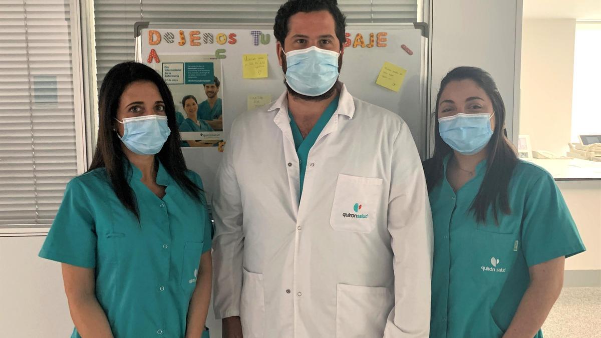 Profesionales de enfermería del hospital QuirónSalud Córdoba.