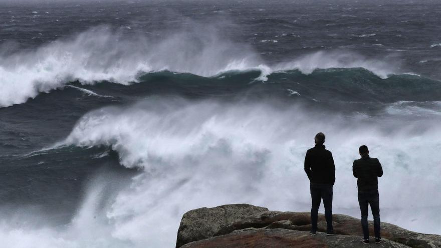 Vientos de hasta 130 km/h y abundantes lluvias en una jornada de alerta naranja en Galicia