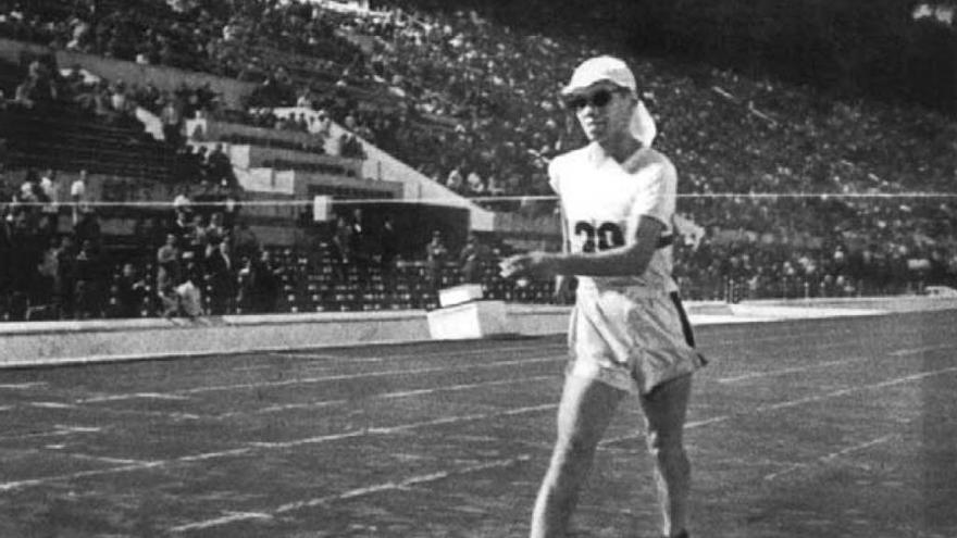 Donald Thompson, durante los Juegos Olímpicos de Roma.