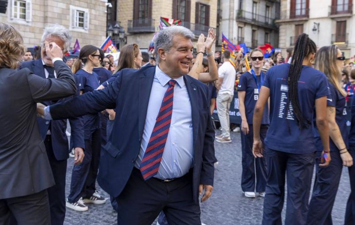 La celebración de la Champions femenina del FC Barcelona, en imágenes.