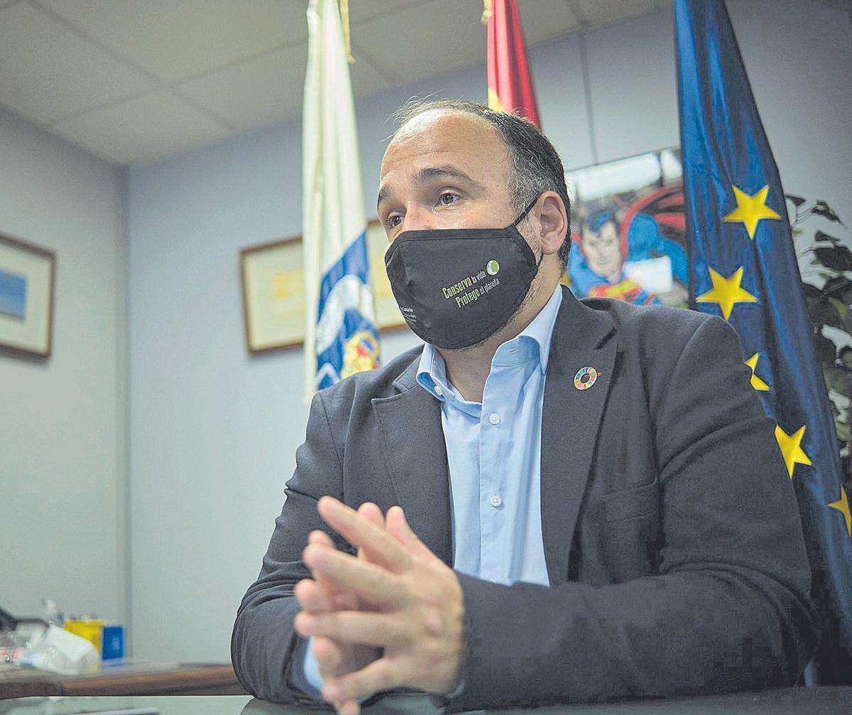 El consejero de Transición Ecológica, Lucha contra el Cambio Climático y Planificación Territorial,  J.A.Valbuena.