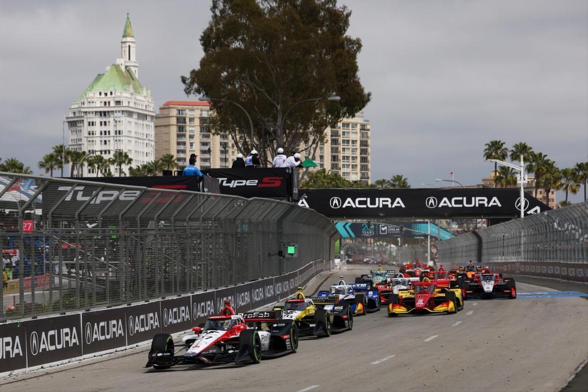 Salida del GP de Long Beach 2025