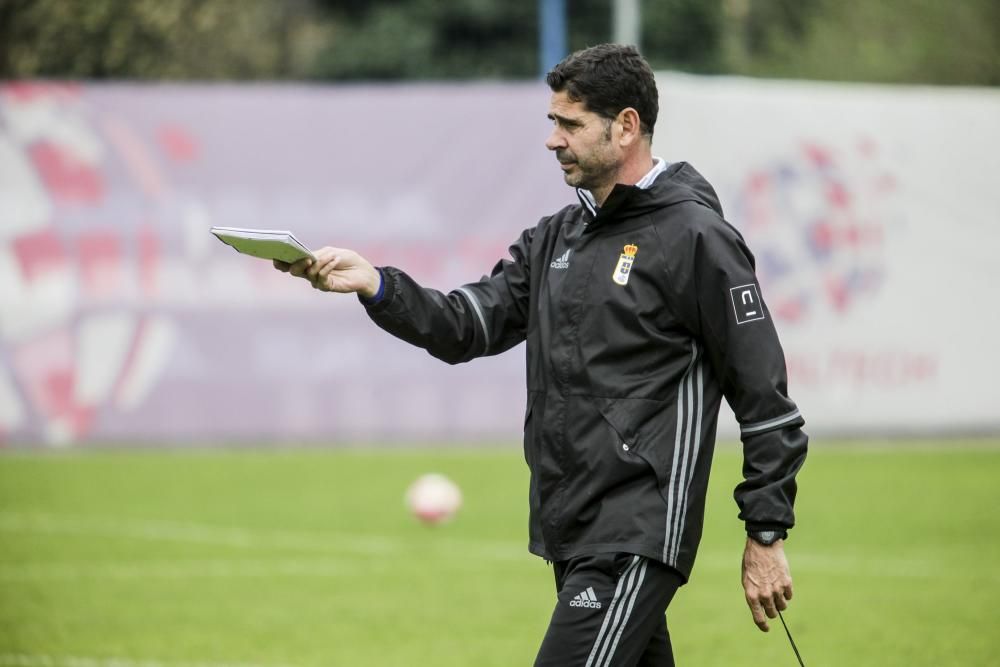 Entrenamiento del Real Oviedo en El Requexón