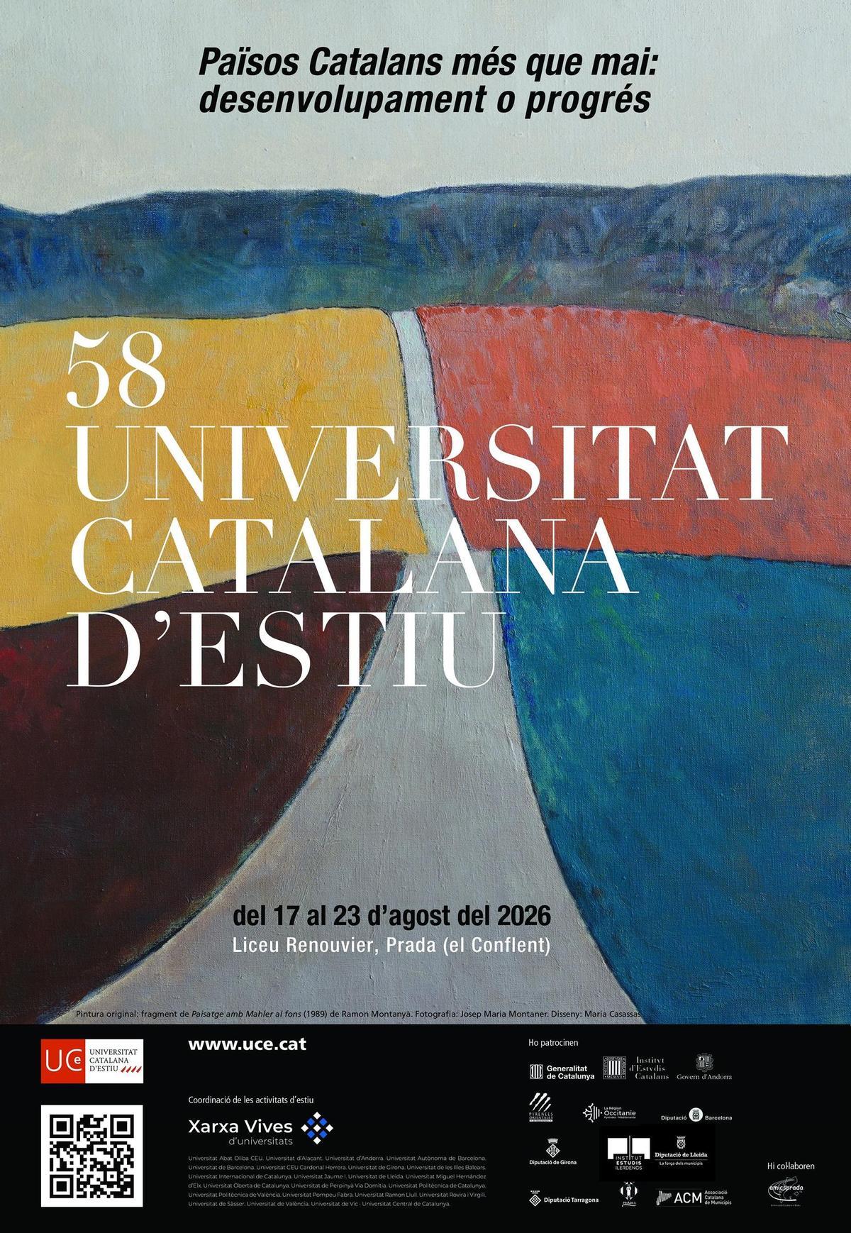 Cartel de la Universitat Catalana d'Estiu