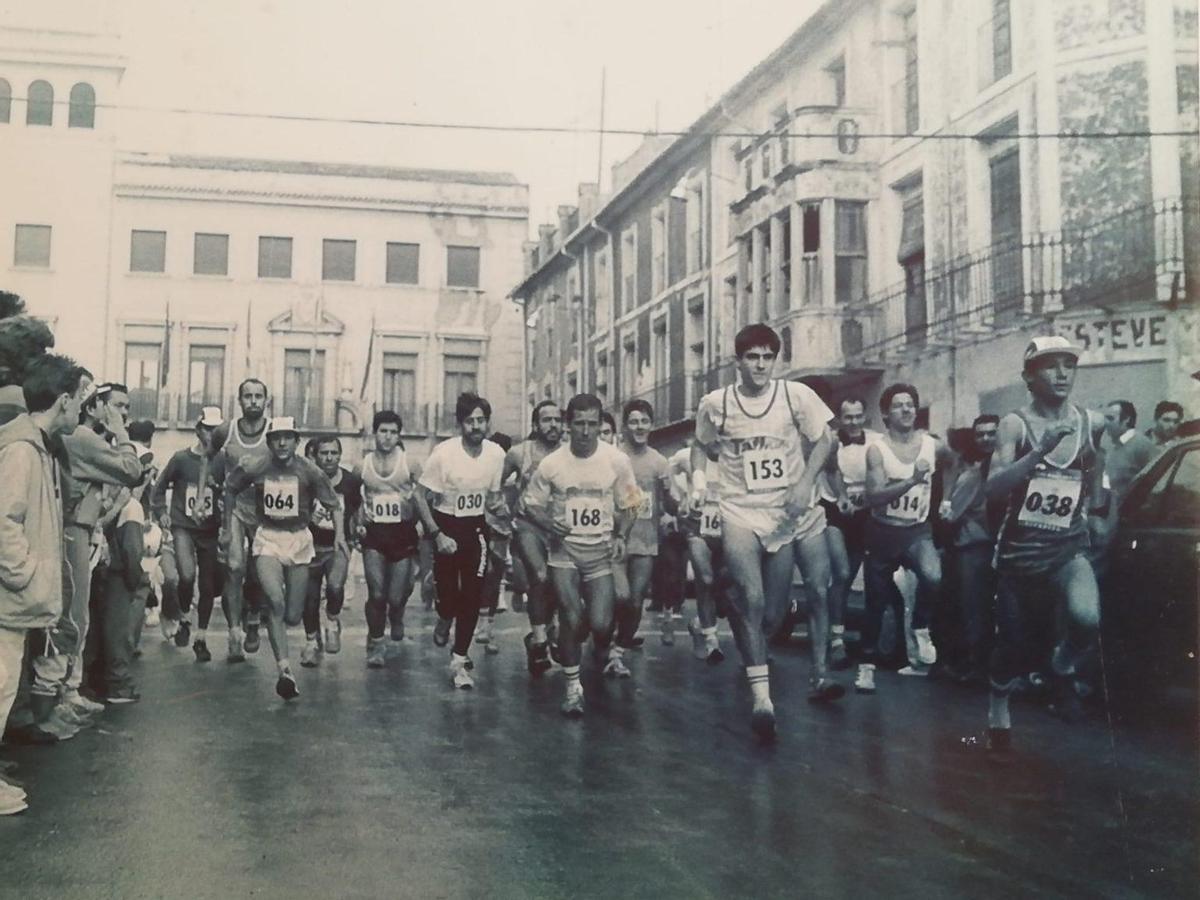 Imagen histórica de la San Silvestre de Elda.