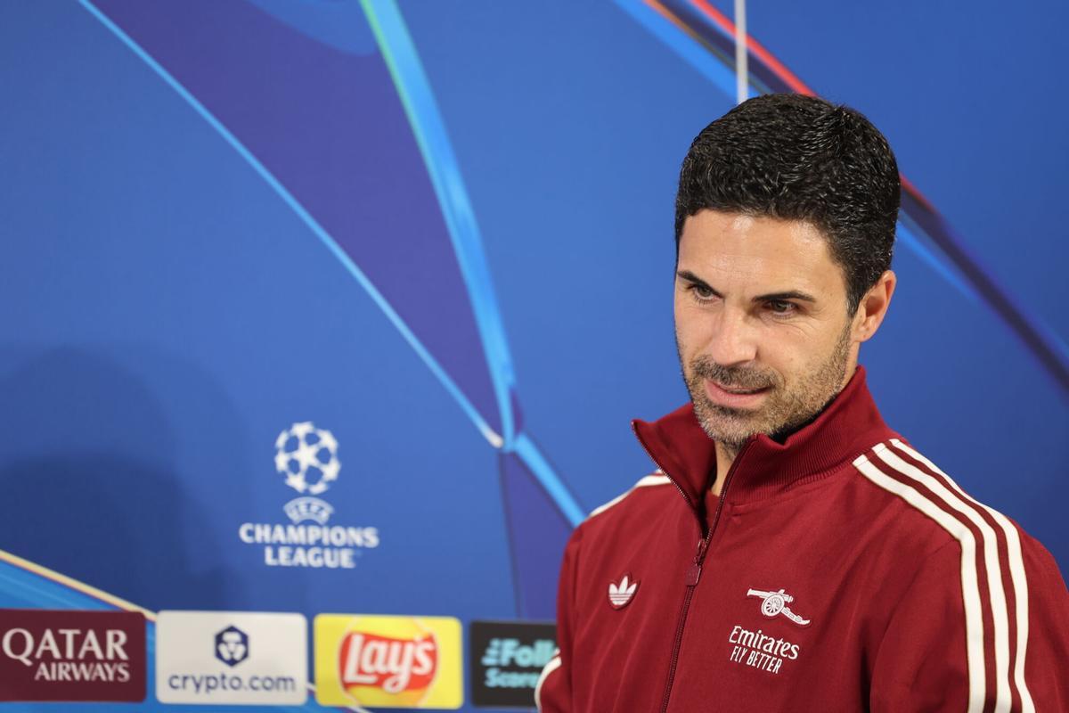 El entrenador del Arsenal, Mikel Arteta, en rueda de prensa