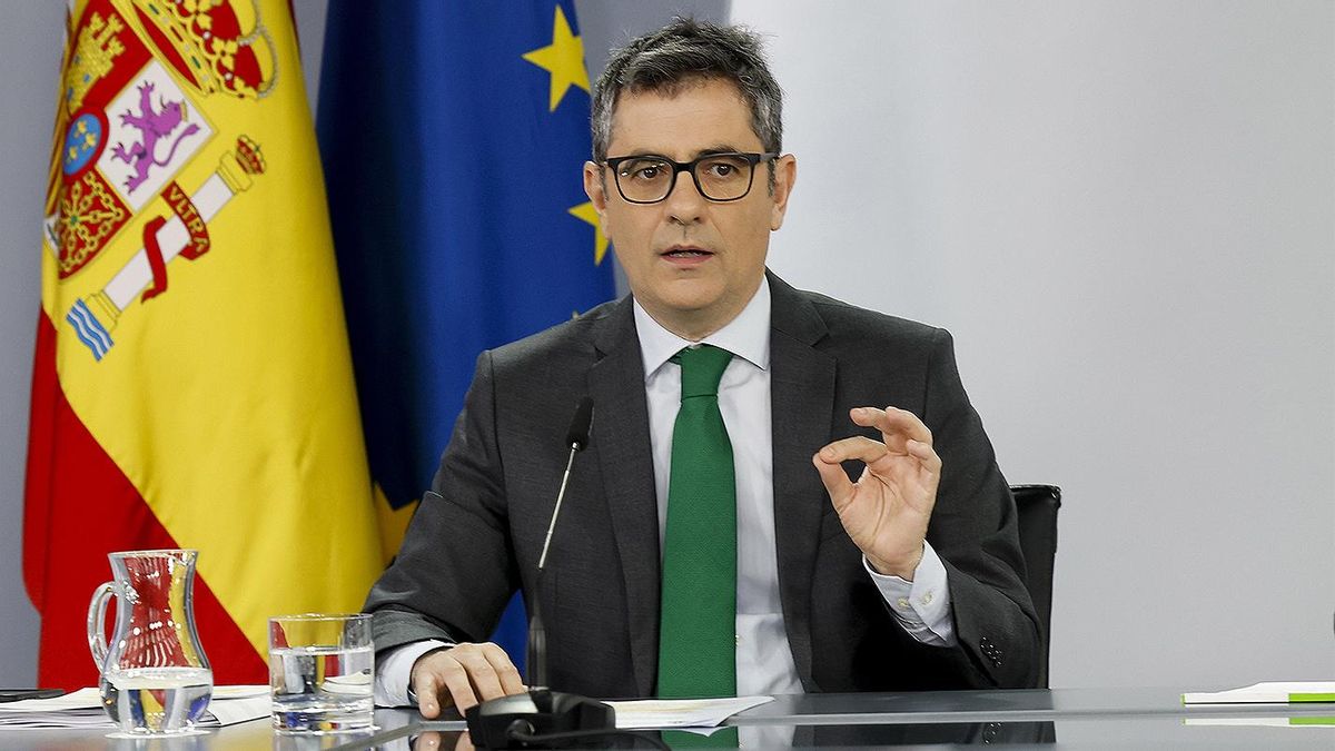 El ministro de la Presidencia, Justicia y Relaciones con las Cortes, Félix Bolaños.