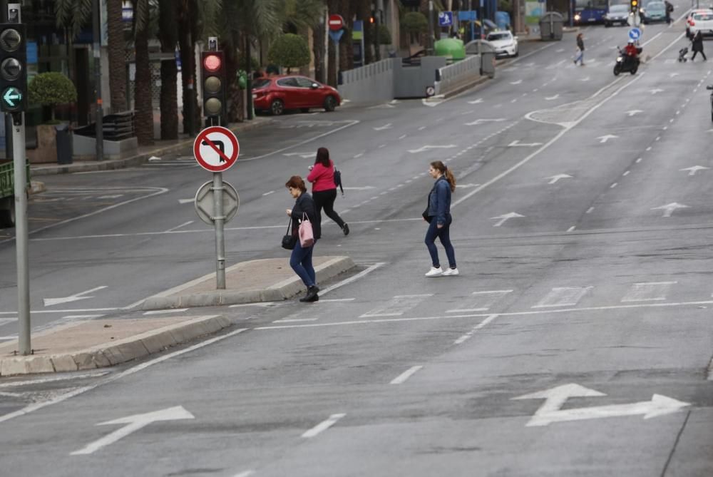 Así está Alicante el primer lunes de confinamiento