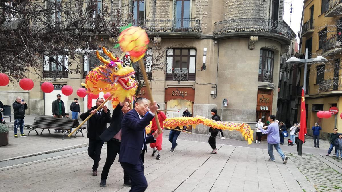 Actes de celebració de l'any nou xinès a Manresa, aquest mes de febrer