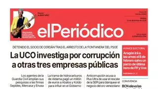 La portada de EL PERIÓDICO del 12 de diciembre de 2025