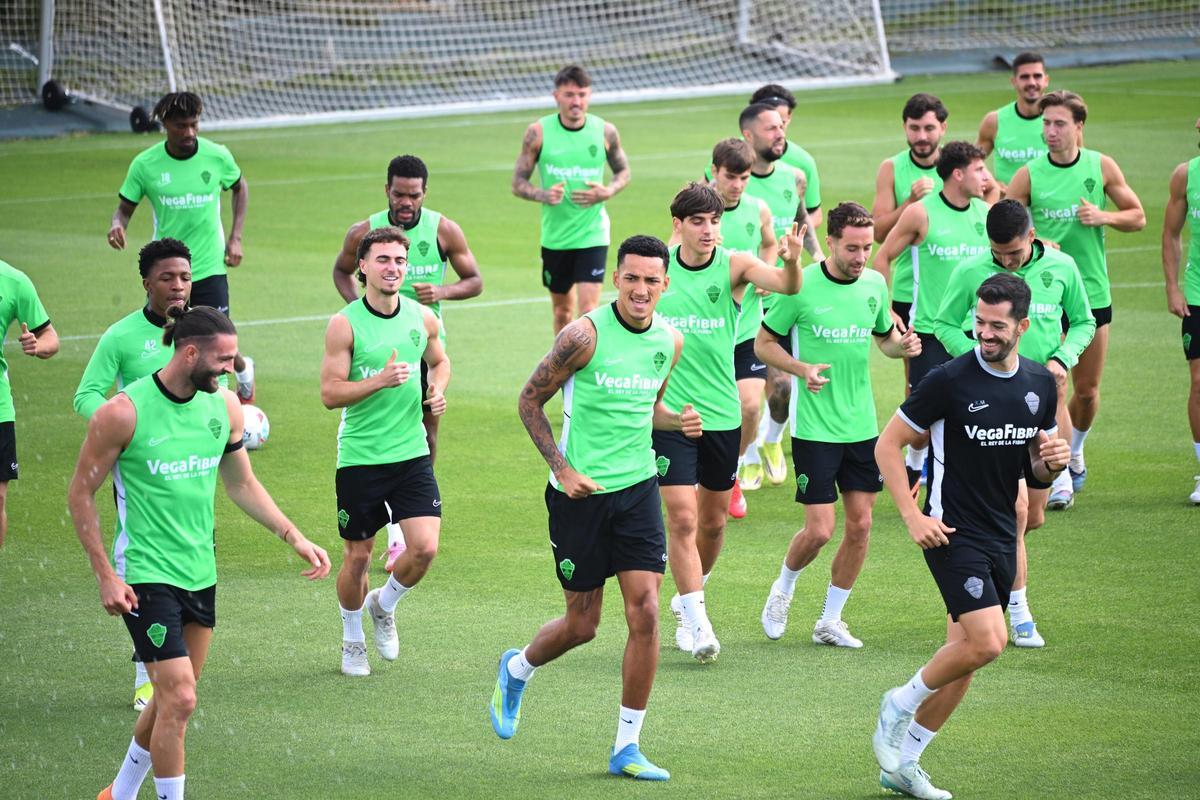 Así ha sido el entrenamiento del Elche CF antes del decisivo partido frente al Alavés