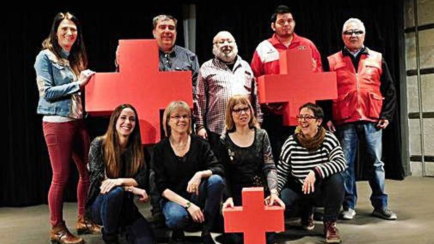 Dirigents, tècnics i voluntaris de Creu Roja van presentar la campanya