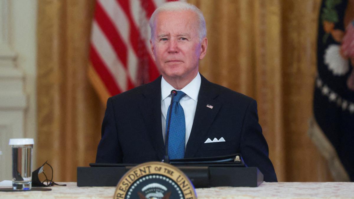 Joe Biden, ante los medios de comunicación