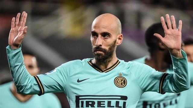 Borja Valero tras marcarle un gol a la Fiorentina, su ex equipo