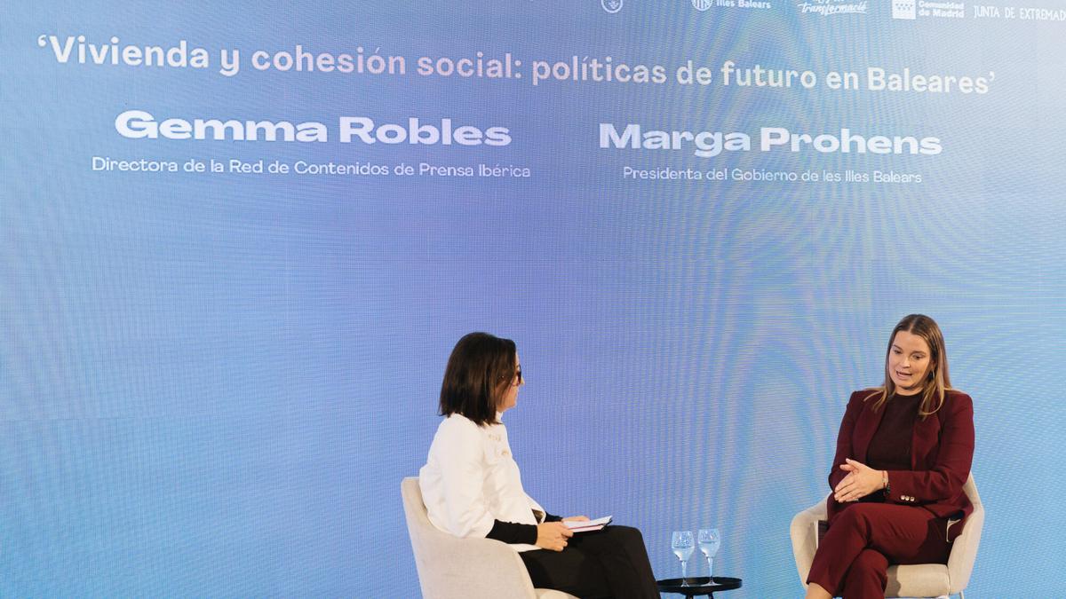 Marga Prohens: "No voy a aplicar medidas (de vivienda) que han fracasado absolutamente en todos los territorios donde se han implementado"
