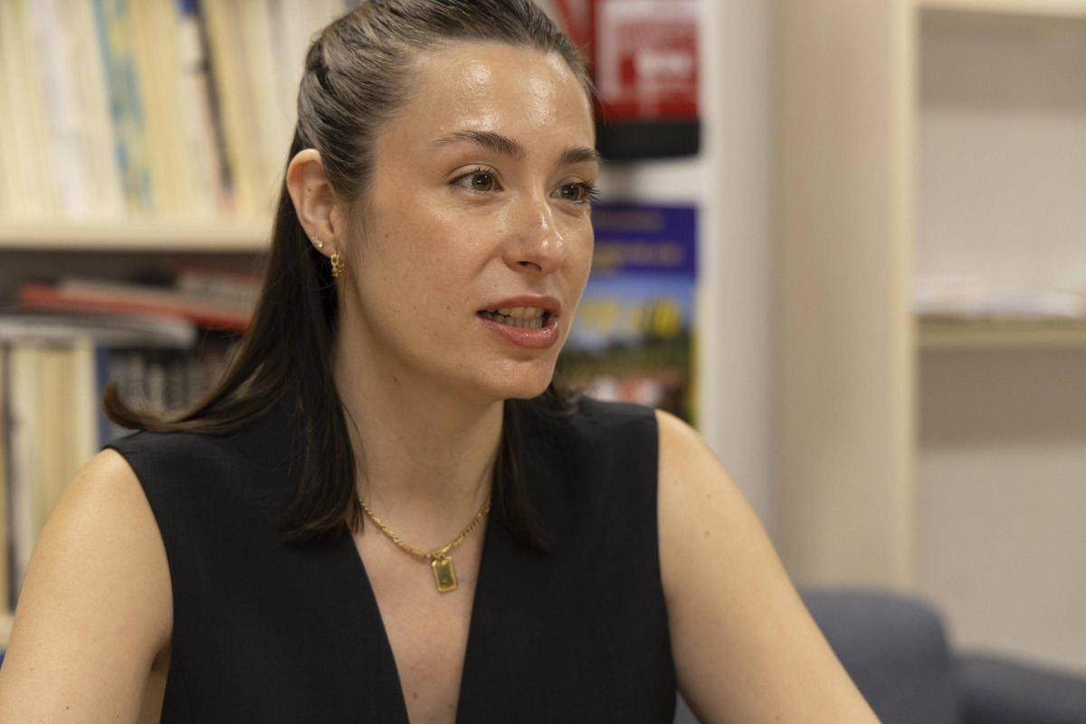 Carla Maronda durante la entrevista con Levante-EMV.