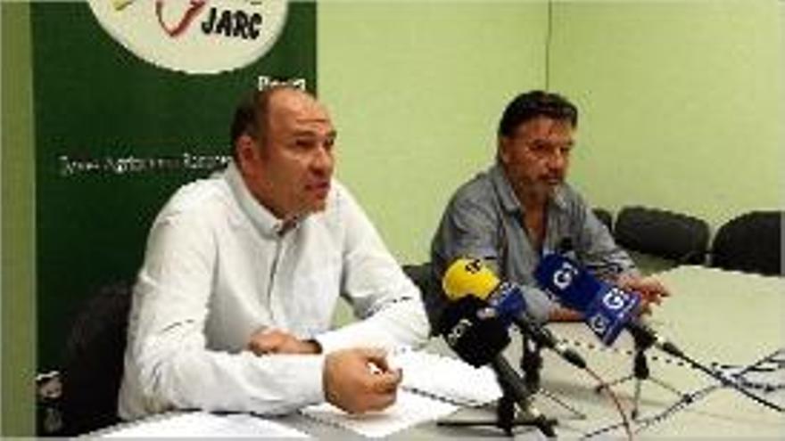 Suñer, president de JARC-COAG Girona, i Bou, membre de la Junta.