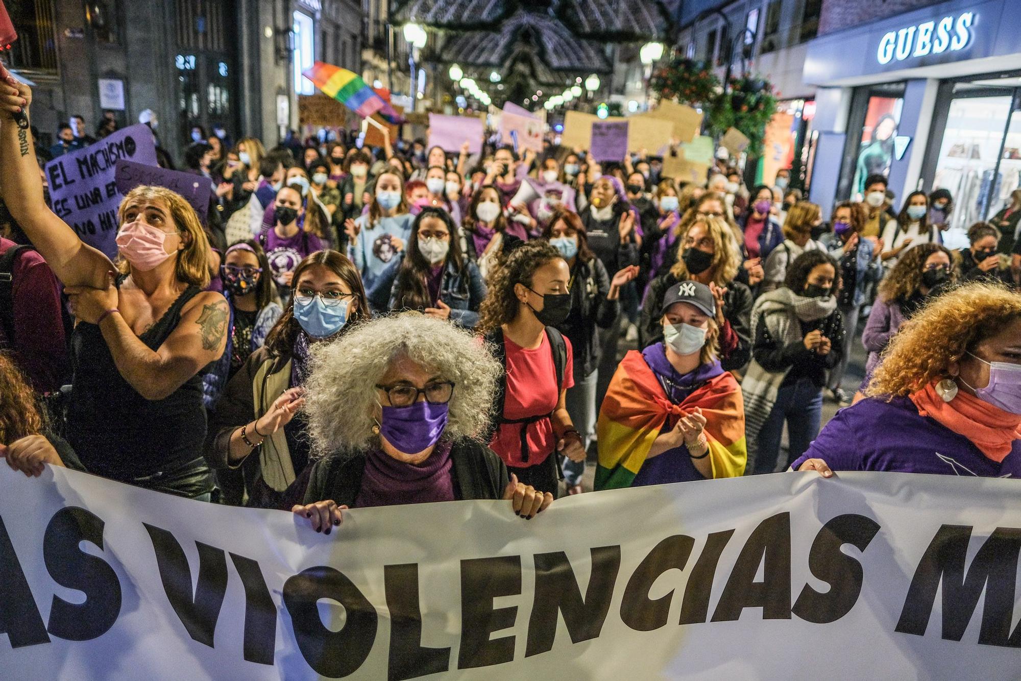 Manifestación del 25N en Las Palmas de Gran Canaria