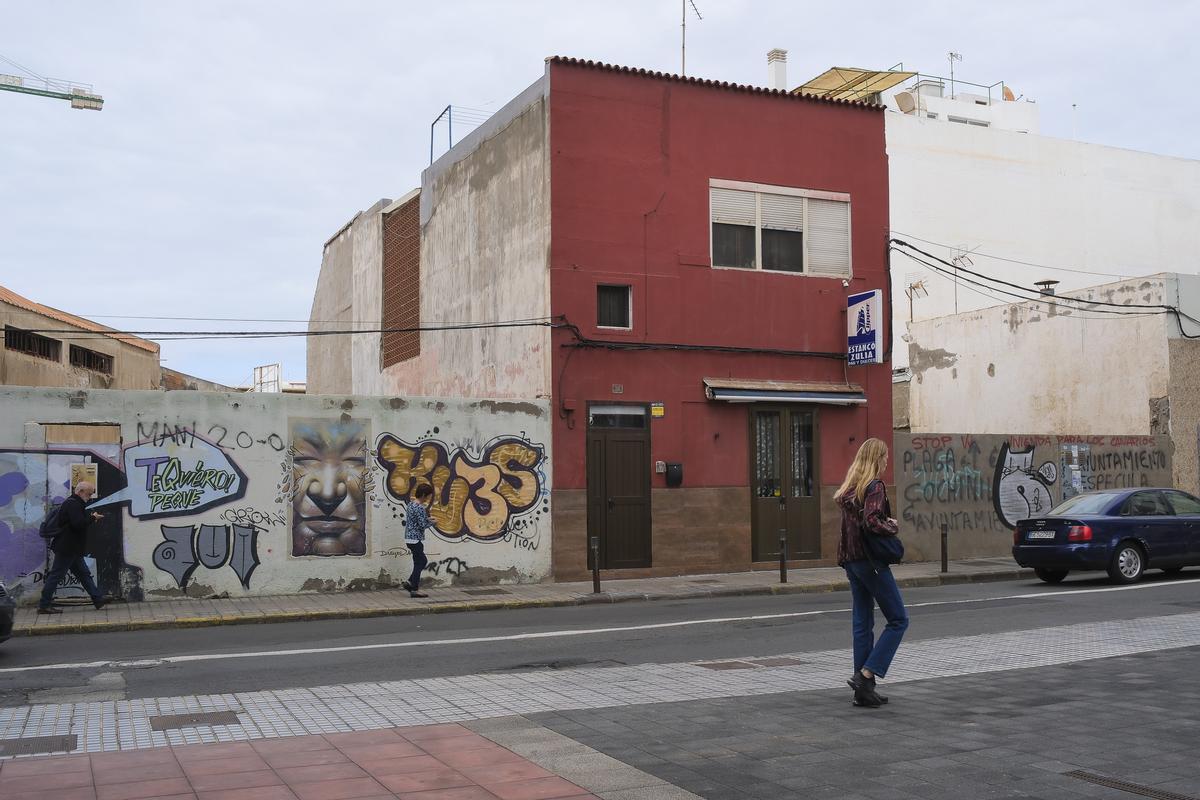 Una de las viviendas expropiadas para el proyecto de canalización de La Ballena.
