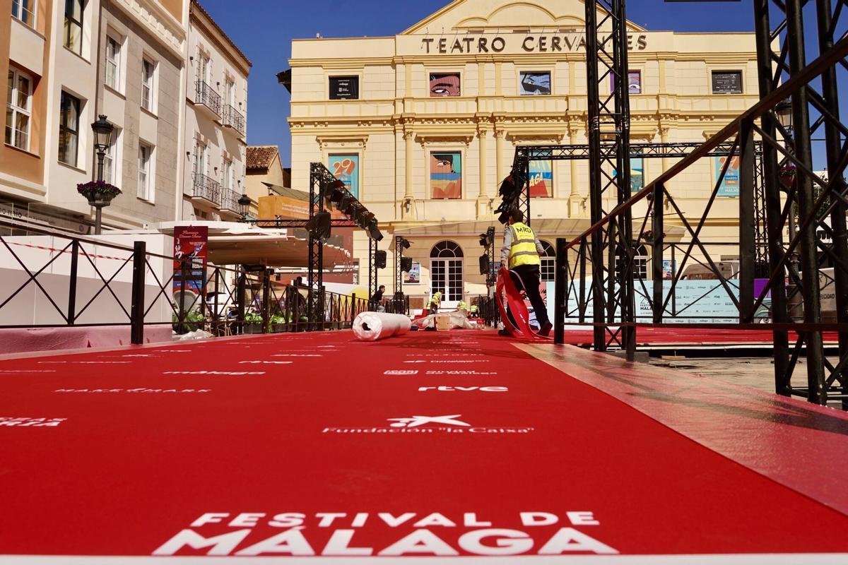 La alfombra roja del Festival de Málaga ya está desplegada para recibir a las estrellas